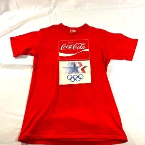 Vintage 1980 Olympics Coca-Cola T-Shirt M